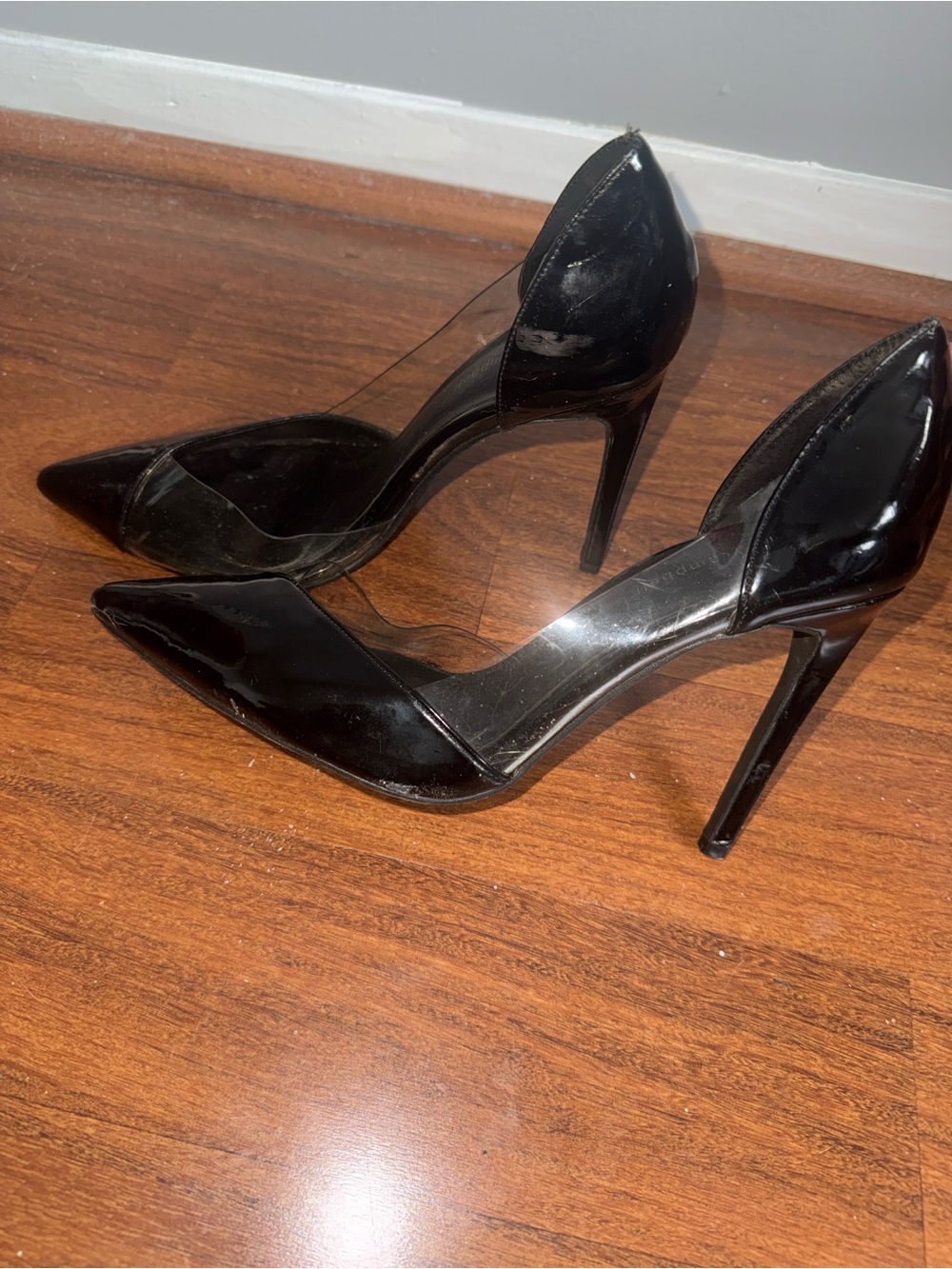 Black Pointed-Toe Jeffrey Campbell Stiletto Heels - Women's